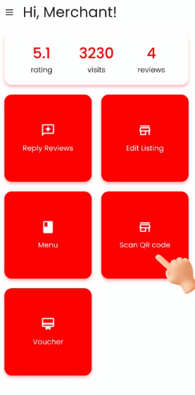 Click Scan QR Code