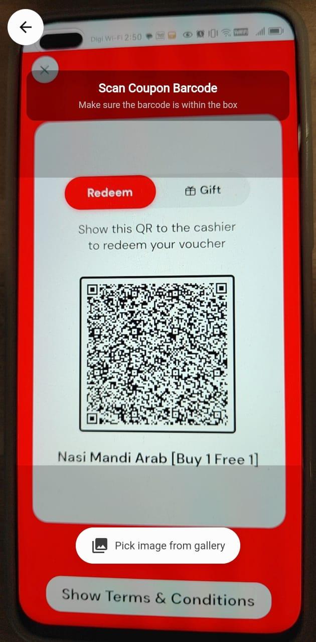 Scan Customer Voucher QR