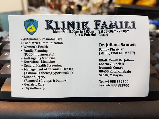 Photo of Klinik Famili DR.Juliana - Kota Kinabalu, Sabah, Malaysia