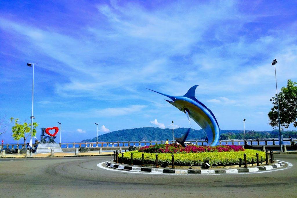 Photo of Marlin Statue - Kota Kinabalu, Sabah, Malaysia background