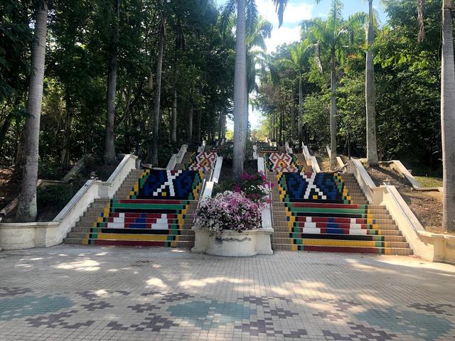 Photo of UMS Stairs with Pinakol Pattern - Kota Kinabalu, Sabah, Malaysia