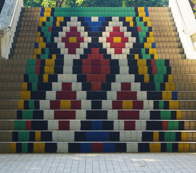 Photo of UMS Stairs with Pinakol Pattern - Kota Kinabalu, Sabah, Malaysia