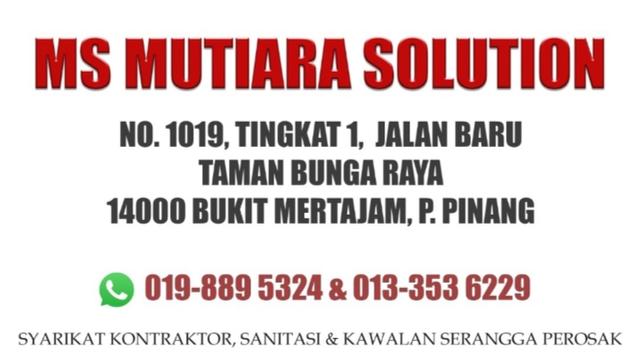 Photo of MS Mutiara Solution (MS Mutiara Pest Control) - Bukit Mertajam, Penang, Malaysia