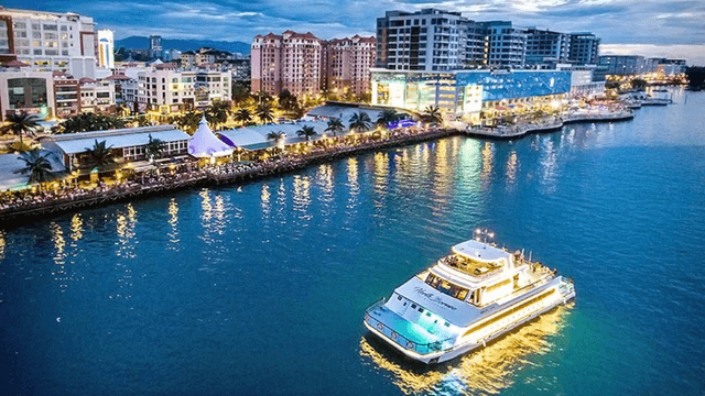 An Unforgettable KK Waterfront Night: Experience the Enchanting Night Cruise with North Borneo Cruises