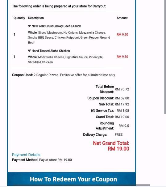 Photo of Domino's Bundusan, Sabah. - Kota Kinabalu, Sabah, Malaysia