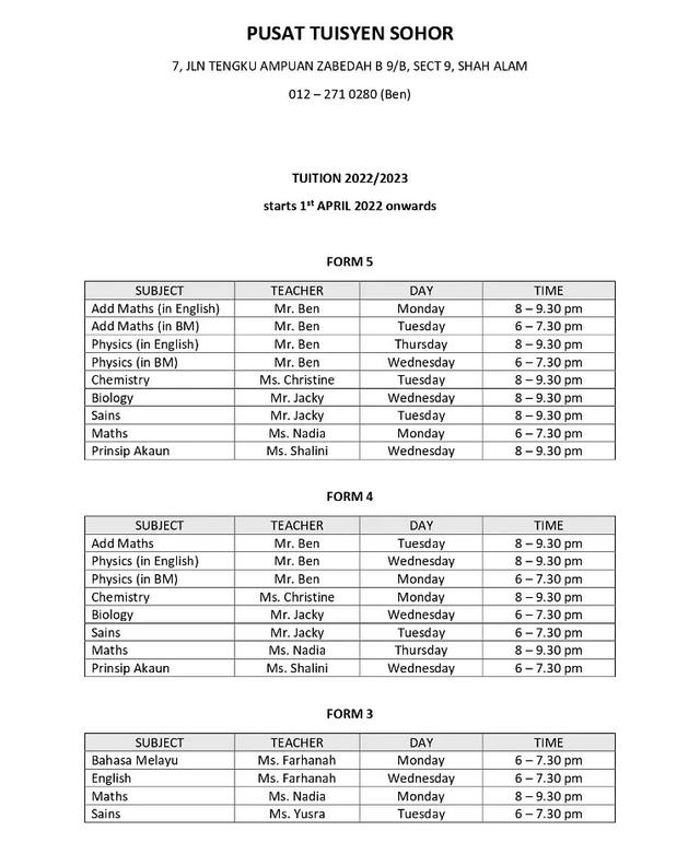 Photo of Pusat Tuisyen Sohor - Shah Alam, Selangor, Malaysia