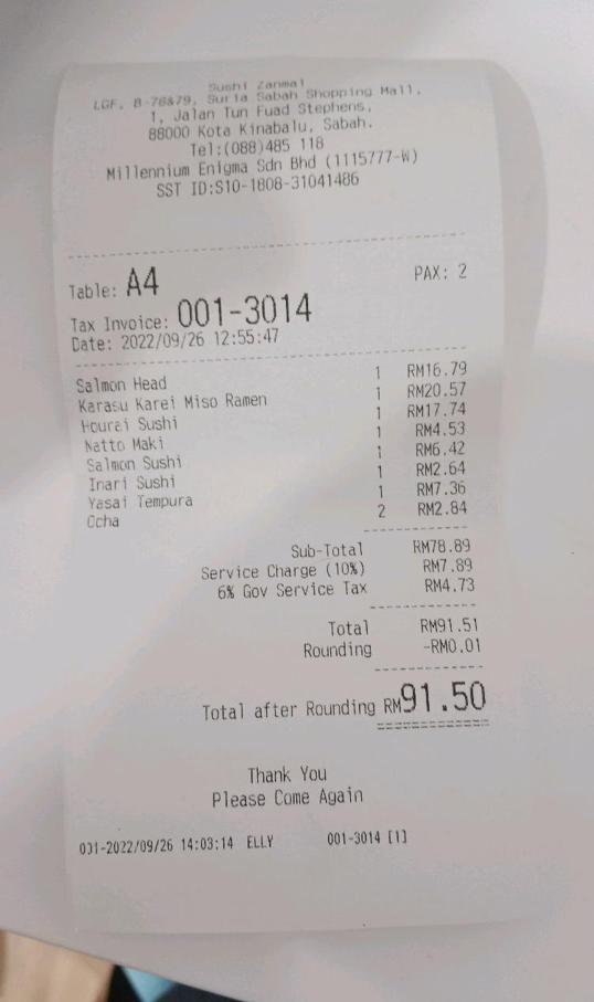Photo of Sushi Zanmai Suria Sabah KK - Kota Kinabalu, Sabah, Malaysia