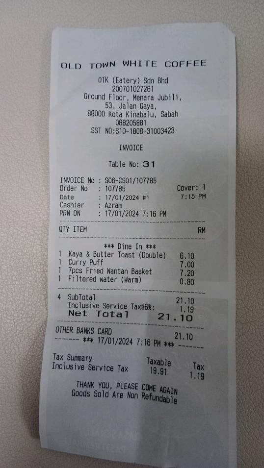 Photo of OLDTOWN White Coffee - Gaya Street - Kota Kinabalu, Sabah, Malaysia